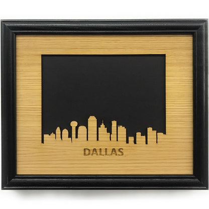 Dallas Picture Frame - 8x10 Frame Hold 5x7 Photo - Legacy Images - Picture Frames - 8x10 picture frame city dallas laser engraved