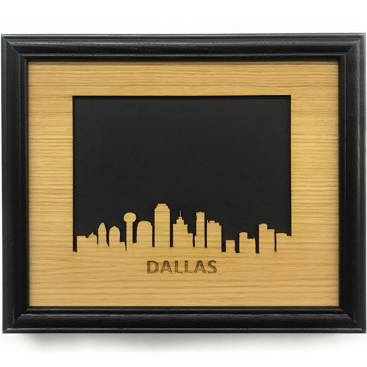 Dallas Picture Frame - 8x10 Frame Hold 5x7 Photo - Legacy Images - Picture Frames - 8x10 picture frame city dallas laser engraved