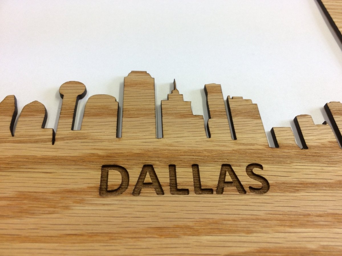 Dallas Picture Frame - 8x10 Frame Hold 5x7 Photo - Legacy Images - Picture Frames - 8x10 picture frame city dallas laser engraved