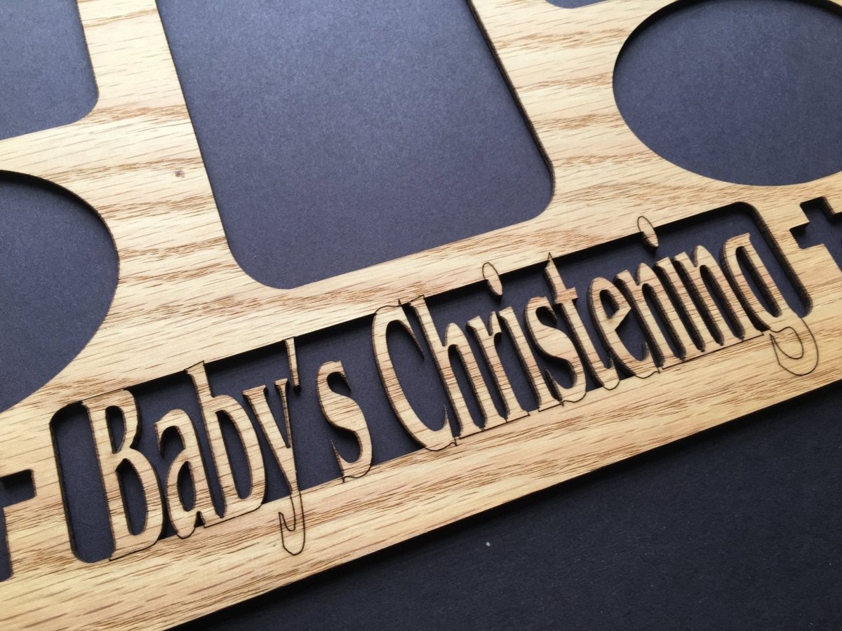 DISCONTINUED 11"x14" Baby's Christening Picture Frame - Matte Only - Legacy Images - Picture Frames - 11x14 Picture Frame baby discontinued laser engraved
