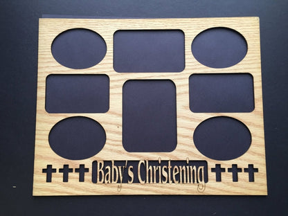 DISCONTINUED 11"x14" Baby's Christening Picture Frame - Matte Only - Legacy Images - Picture Frames - 11x14 Picture Frame baby discontinued laser engraved