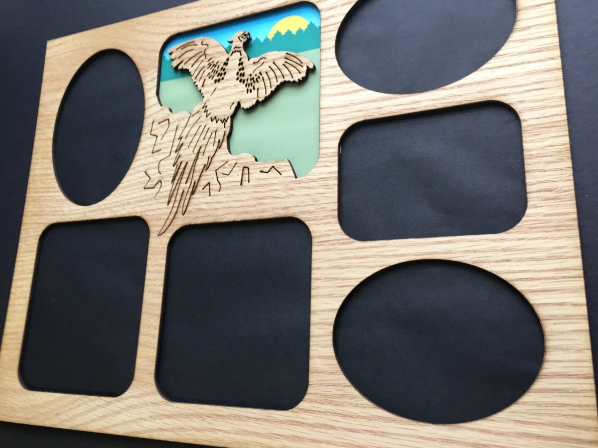 DISCONTINUED 11"x14" Pheasant Picture Frame - Matte Only - Legacy Images - Picture Frames - 11x14 Picture Frame discontinued father's day gift laser engraved