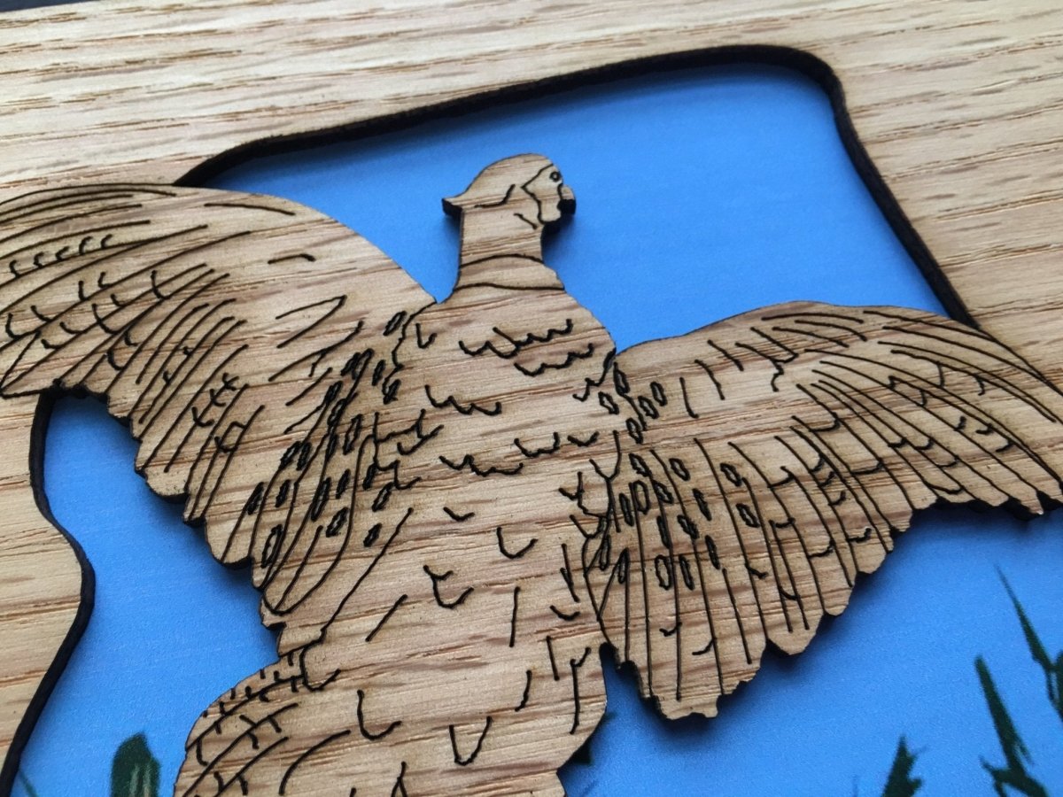 DISCONTINUED 11"x14" Pheasant Picture Frame - Matte Only - Legacy Images - Picture Frames - 11x14 Picture Frame discontinued father's day gift laser engraved