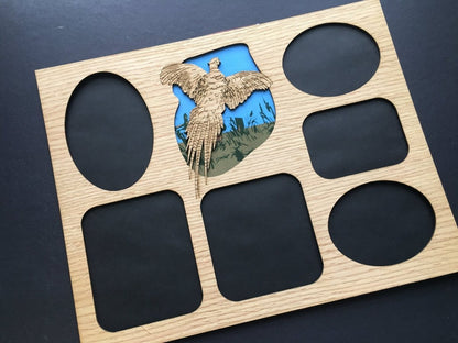 DISCONTINUED 11"x14" Pheasant Picture Frame - Matte Only - Legacy Images - Picture Frames - 11x14 Picture Frame discontinued father's day gift laser engraved