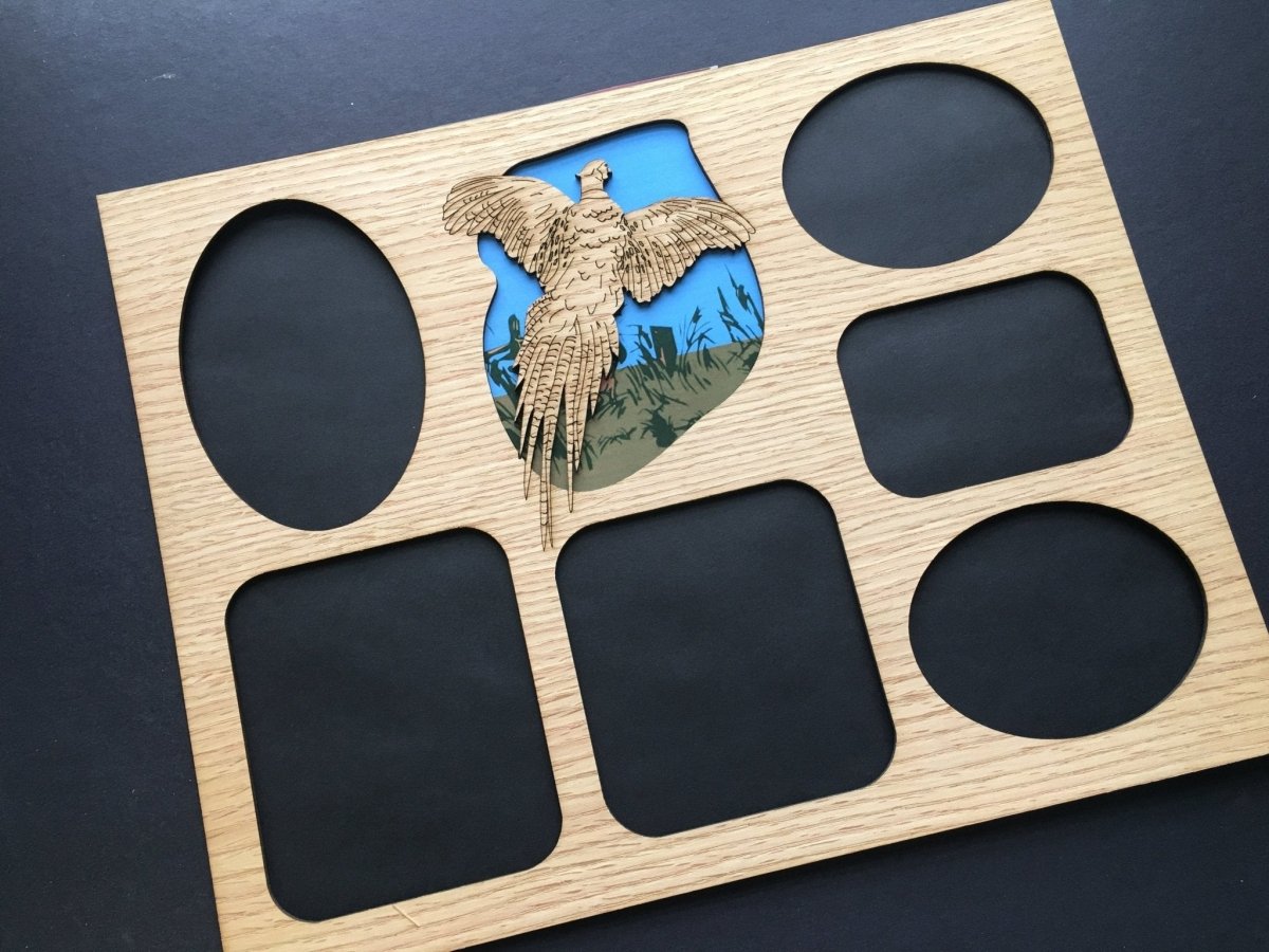 DISCONTINUED 11"x14" Pheasant Picture Frame - Matte Only - Legacy Images - Picture Frames - 11x14 Picture Frame discontinued father's day gift laser engraved