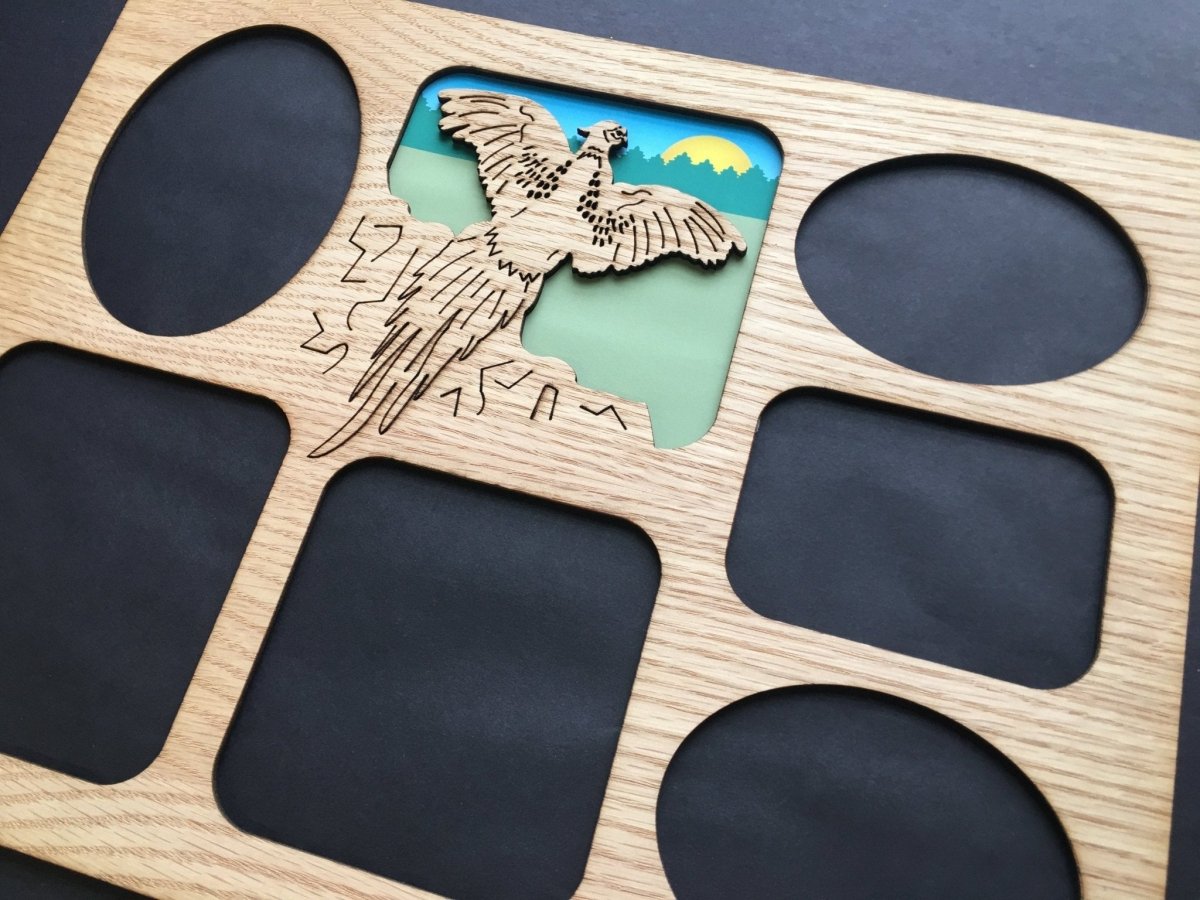 DISCONTINUED 11"x14" Pheasant Picture Frame - Matte Only - Legacy Images - Picture Frames - 11x14 Picture Frame discontinued father's day gift laser engraved