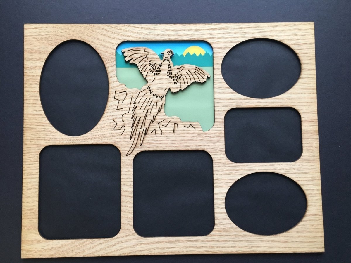 DISCONTINUED 11"x14" Pheasant Picture Frame - Matte Only - Legacy Images - Picture Frames - 11x14 Picture Frame discontinued father's day gift laser engraved