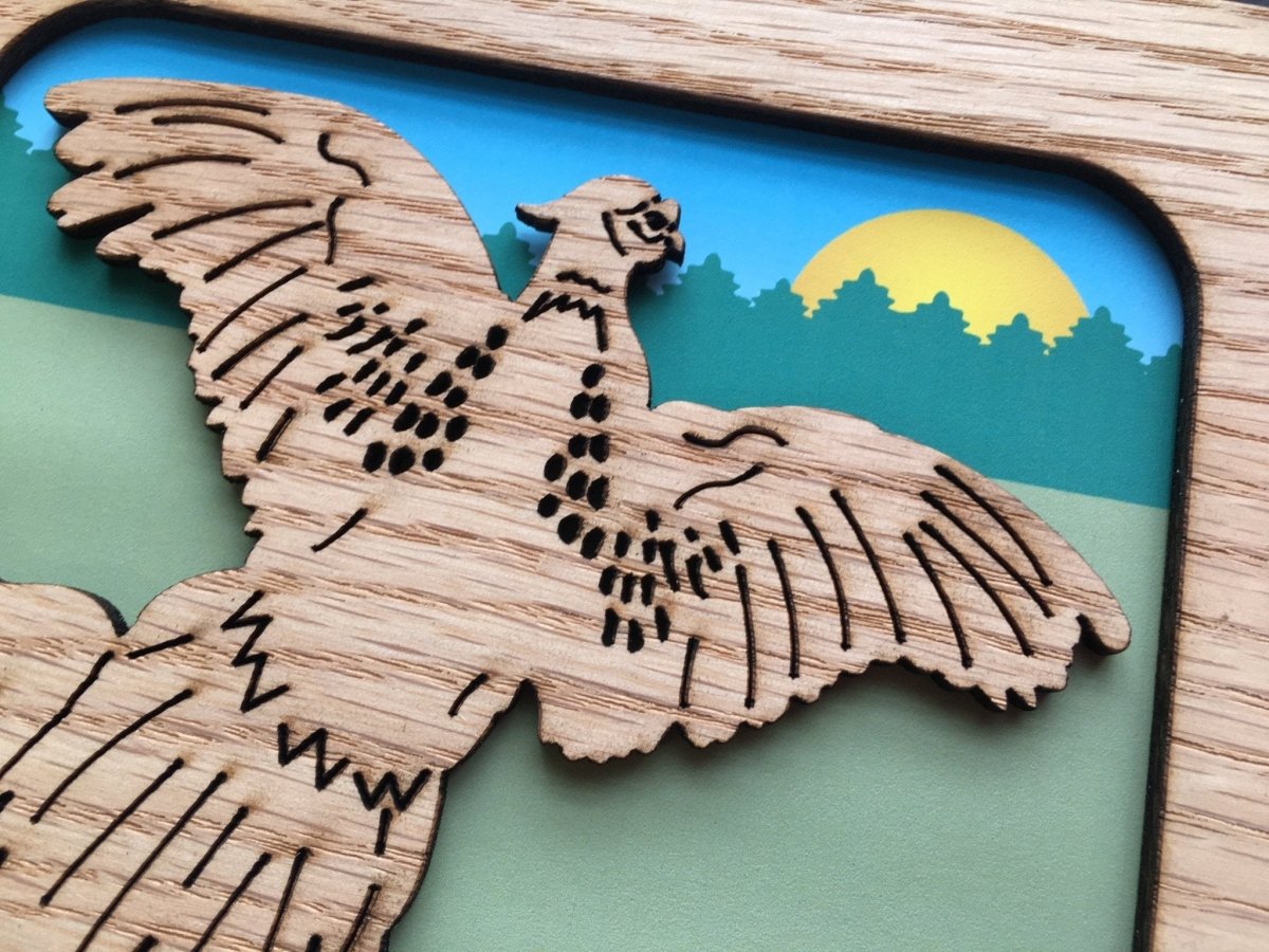 DISCONTINUED 11"x14" Pheasant Picture Frame - Matte Only - Legacy Images - Picture Frames - 11x14 Picture Frame discontinued father's day gift laser engraved