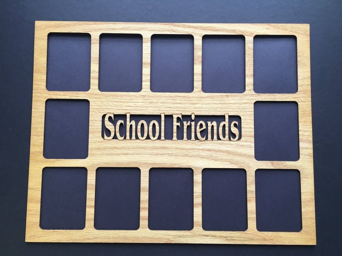 DISCONTINUED 11"x14" School Friends Picture Frame - Matte Only - Legacy Images - Picture Frames - 11x14 Picture Frame discontinued friends laser engraved