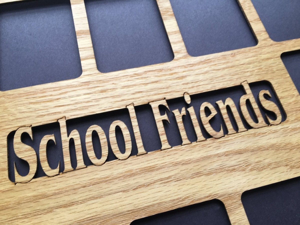 DISCONTINUED 11"x14" School Friends Picture Frame - Matte Only - Legacy Images - Picture Frames - 11x14 Picture Frame discontinued friends laser engraved