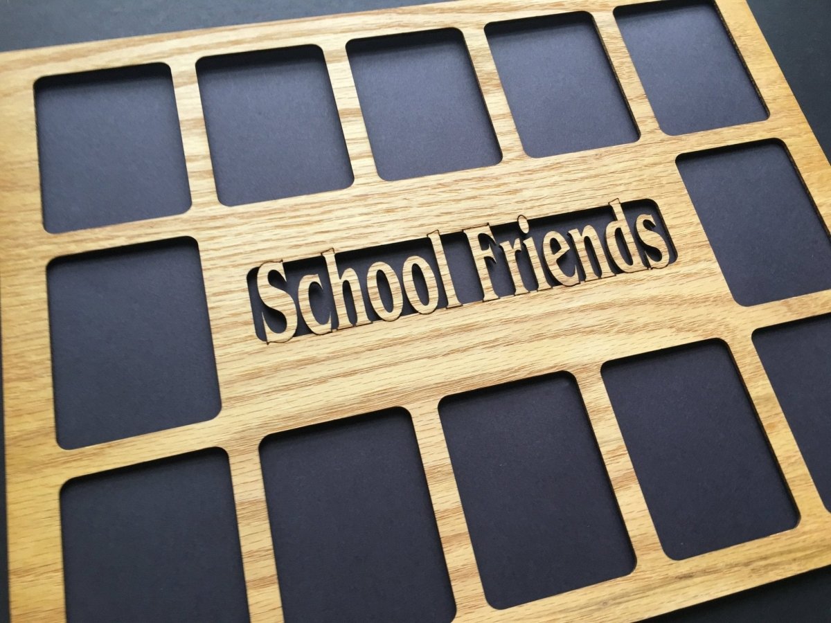 DISCONTINUED 11"x14" School Friends Picture Frame - Matte Only - Legacy Images - Picture Frames - 11x14 Picture Frame discontinued friends laser engraved