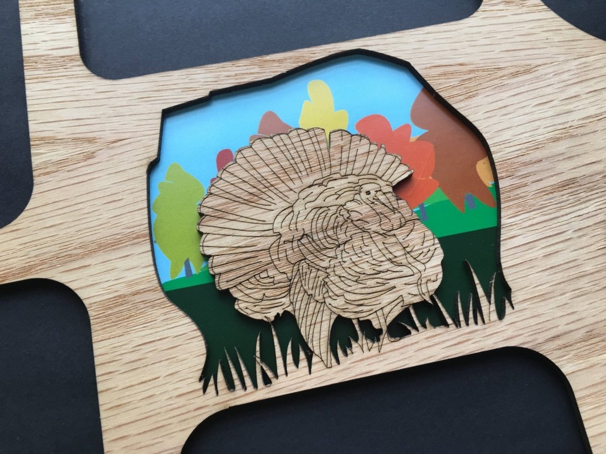 DISCONTINUED 11"x14" Turkey Picture Frame - Matte Only - Legacy Images - Picture Frames - 11x14 Picture Frame father's day gift hobbies laser engraved