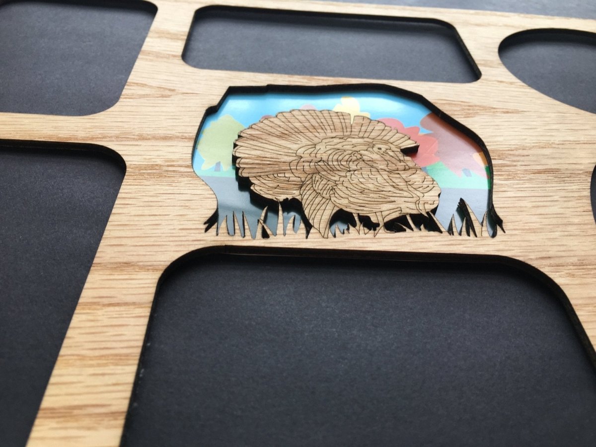 DISCONTINUED 11"x14" Turkey Picture Frame - Matte Only - Legacy Images - Picture Frames - 11x14 Picture Frame father's day gift hobbies laser engraved