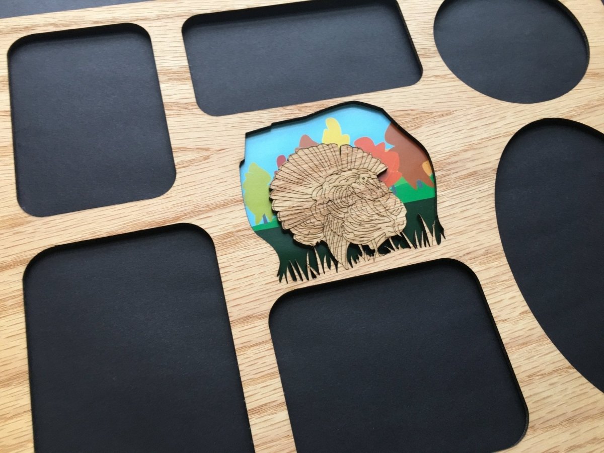 DISCONTINUED 11"x14" Turkey Picture Frame - Matte Only - Legacy Images - Picture Frames - 11x14 Picture Frame father's day gift hobbies laser engraved
