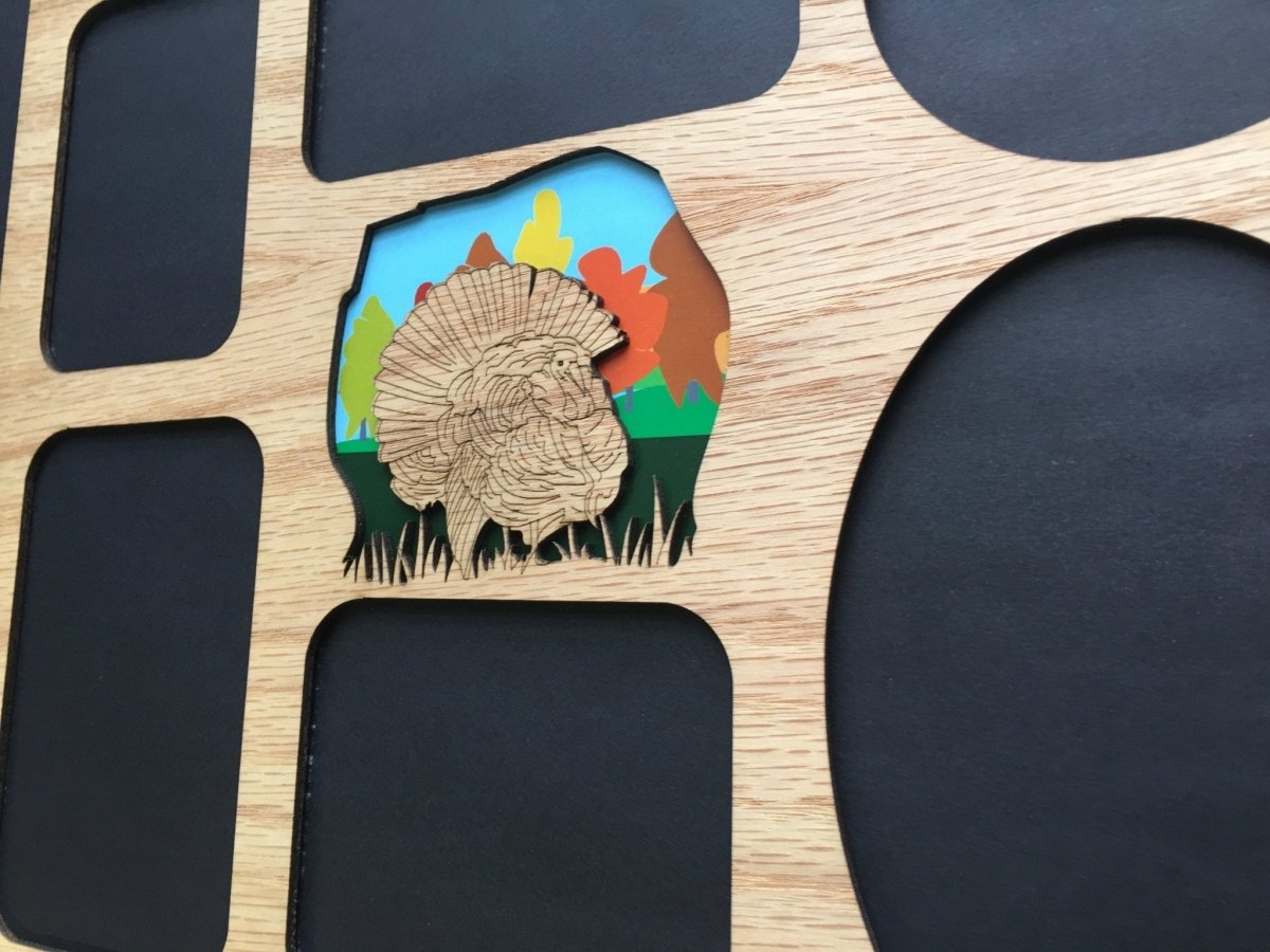 DISCONTINUED 11"x14" Turkey Picture Frame - Matte Only - Legacy Images - Picture Frames - 11x14 Picture Frame father's day gift hobbies laser engraved