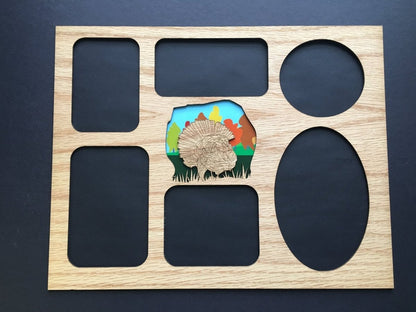 DISCONTINUED 11"x14" Turkey Picture Frame - Matte Only - Legacy Images - Picture Frames - 11x14 Picture Frame father's day gift hobbies laser engraved