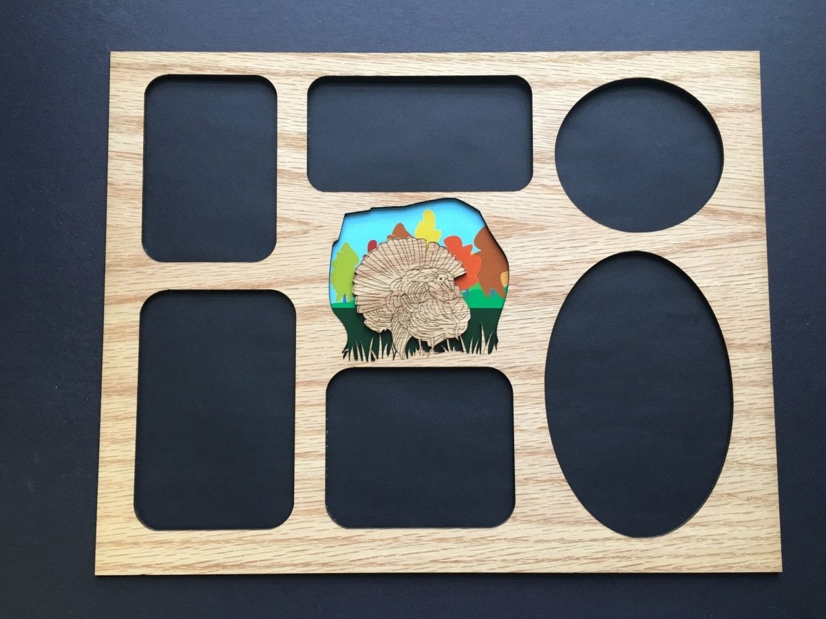 DISCONTINUED 11"x14" Turkey Picture Frame - Matte Only - Legacy Images - Picture Frames - 11x14 Picture Frame father's day gift hobbies laser engraved