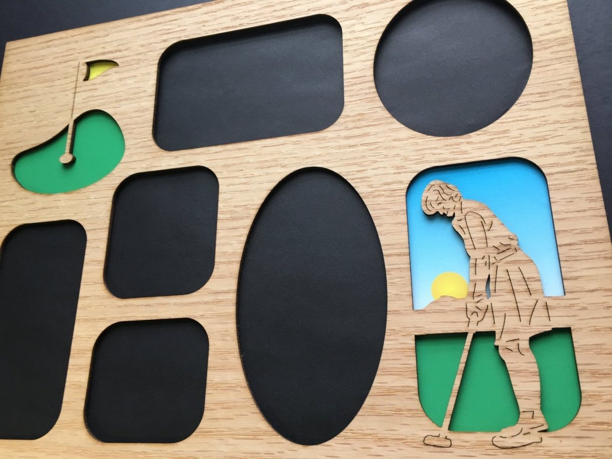 DISCONTINUED 11"x14" Women's Golf Picture Frame - Matte Only - Legacy Images - Picture Frames - golf hobbies picture frame laser engraved