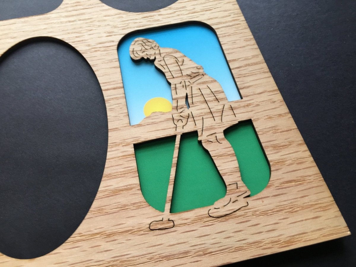 DISCONTINUED 11"x14" Women's Golf Picture Frame - Matte Only - Legacy Images - Picture Frames - golf hobbies picture frame laser engraved