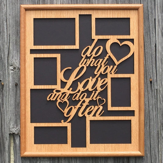 Do What You Love Collage Picture Frame 16"x20" - Legacy Images - Picture Frames - 16x20 picture frame collage frame do what you love laser engraved