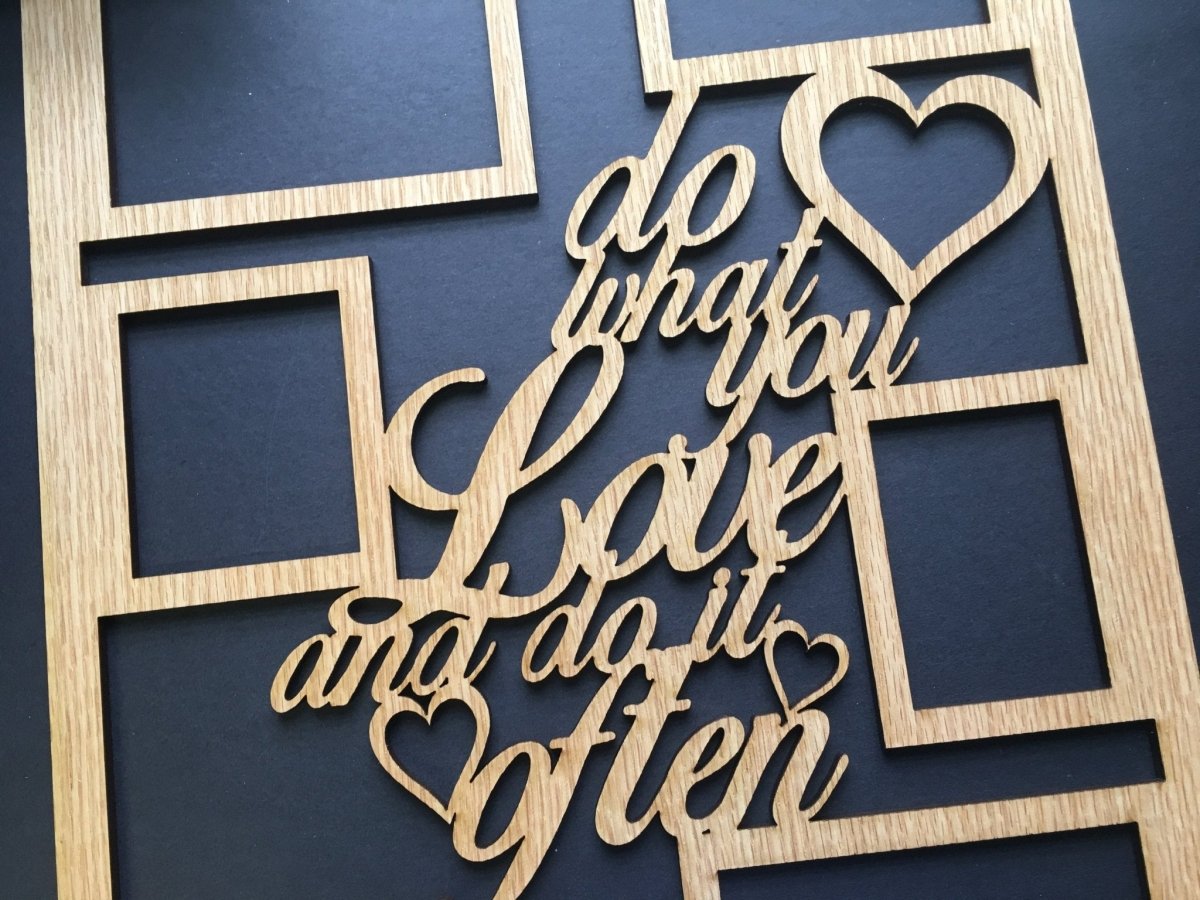 Do What You Love Collage Picture Frame 16"x20" - Legacy Images - Picture Frames - 16x20 picture frame collage frame do what you love laser engraved