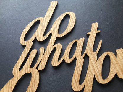 Do What You Love Sign Wall Decor - Legacy Images - Novelty Signs - cord do what you love sign laser engraved
