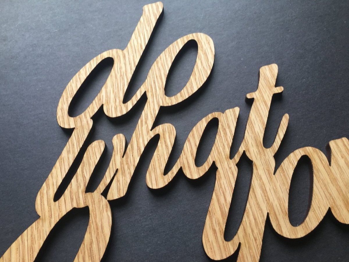 Do What You Love Sign Wall Decor - Legacy Images - Novelty Signs - cord do what you love sign laser engraved