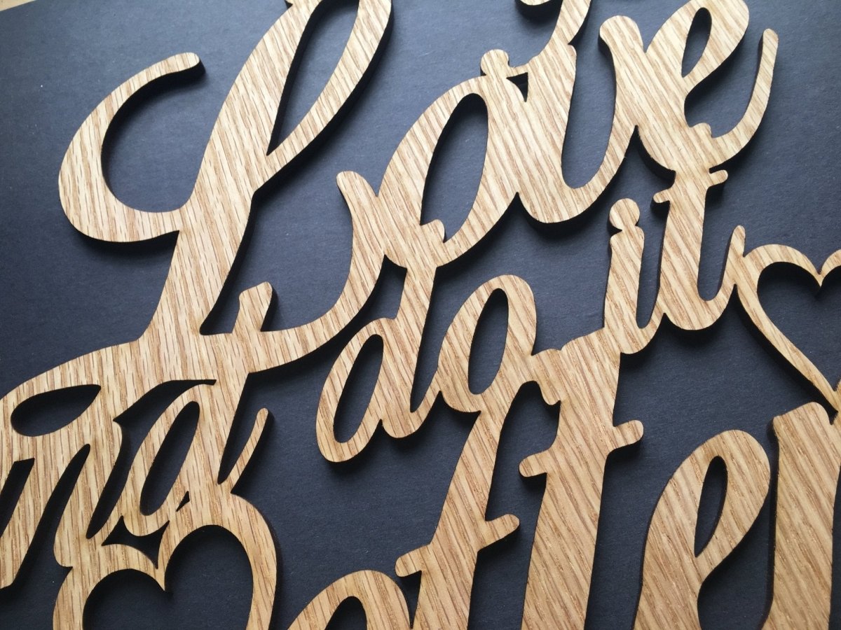 Do What You Love Sign Wall Decor - Legacy Images - Novelty Signs - cord do what you love sign laser engraved