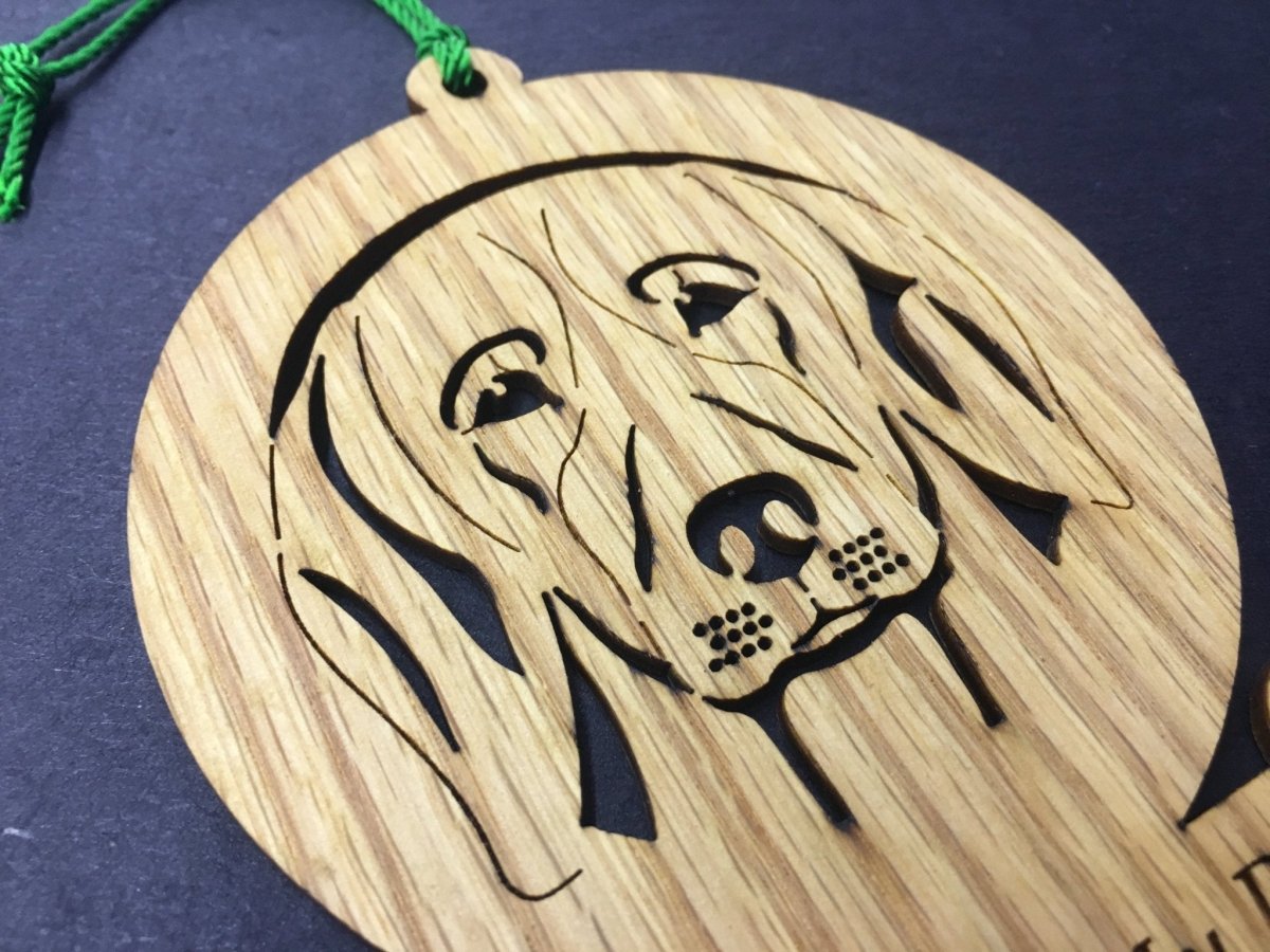 Dog Bone Ornament - Legacy Images - Holiday Ornaments - breed christmas dog laser engraved