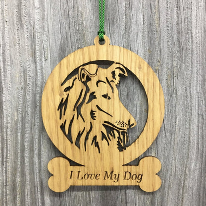 Dog Bone Ornament - Legacy Images - Holiday Ornaments - breed christmas dog laser engraved