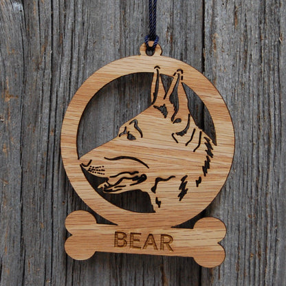 Dog Bone Ornament - Legacy Images - Holiday Ornaments - breed christmas dog laser engraved