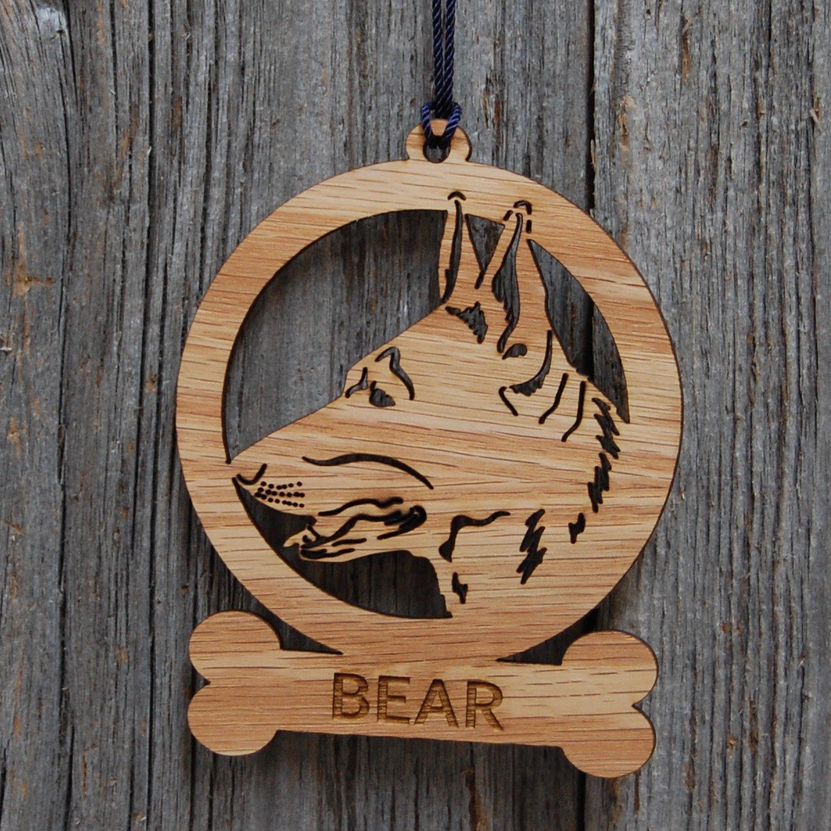 Dog Bone Ornament - Legacy Images - Holiday Ornaments - breed christmas dog laser engraved