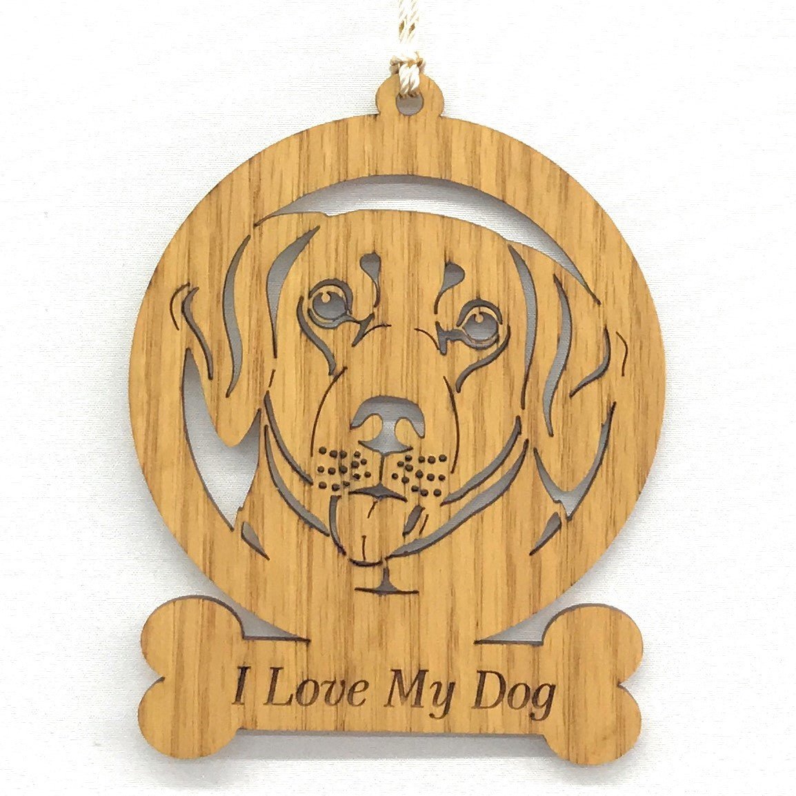 Dog Bone Ornament - Legacy Images - Holiday Ornaments - breed christmas dog laser engraved