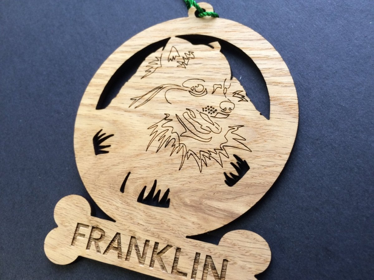 Dog Bone Ornament - Legacy Images - Holiday Ornaments - breed christmas dog laser engraved