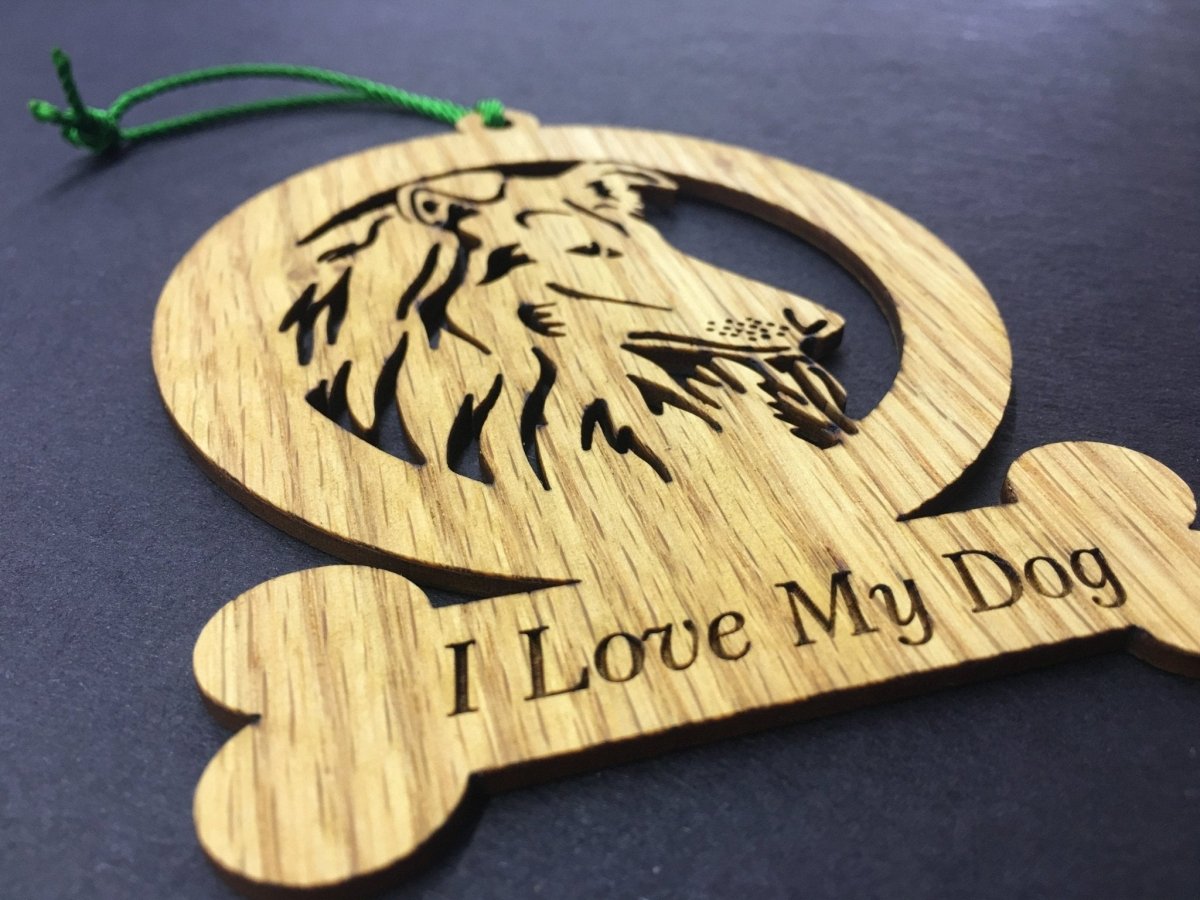 Dog Bone Ornament - Legacy Images - Holiday Ornaments - breed christmas dog laser engraved