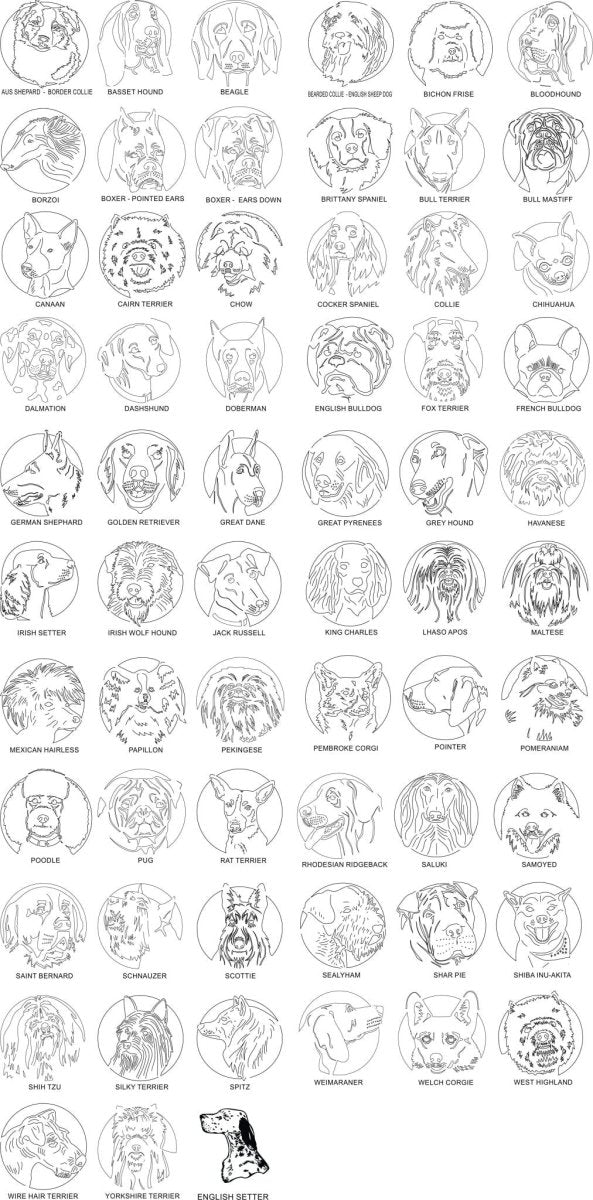 Dog Bone Ornament - Legacy Images - Holiday Ornaments - breed christmas dog laser engraved