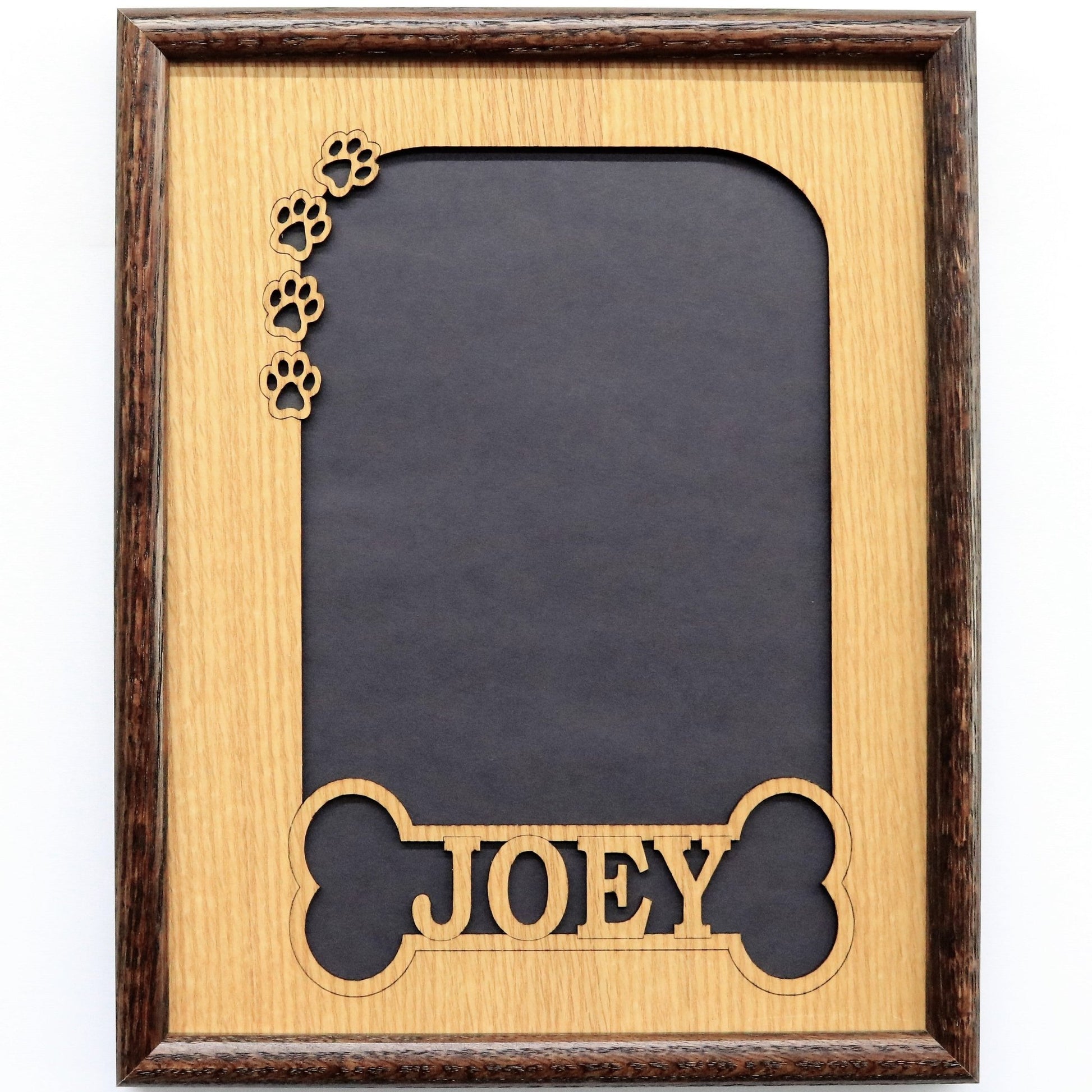 Dog Bone & Paw Prints Picture Frame - Legacy Images - 11x14 Picture Frame 5x7 picture frame 8x10 picture frame laser engraved
