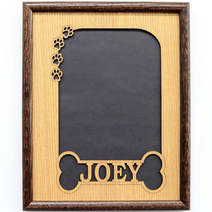Dog Bone & Paw Prints Picture Frame - Legacy Images - 11x14 Picture Frame 5x7 picture frame 8x10 picture frame laser engraved