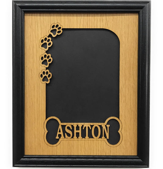 Dog Bone & Paw Prints Picture Frame - Legacy Images - 11x14 Picture Frame 5x7 picture frame 8x10 picture frame laser engraved