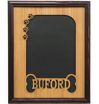 Dog Bone & Paw Prints Picture Frame - Legacy Images - 11x14 Picture Frame 5x7 picture frame 8x10 picture frame laser engraved