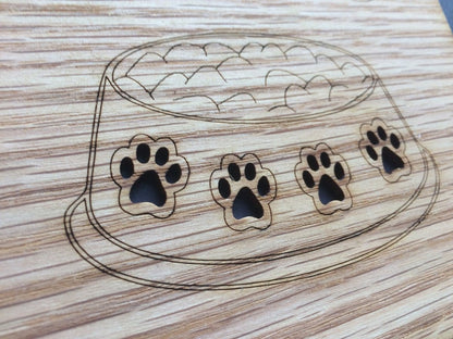 Dog Bowl & Bones Picture Frame 11"x14" - Legacy Images - Picture Frames - 11x14 Picture Frame dog pets laser engraved