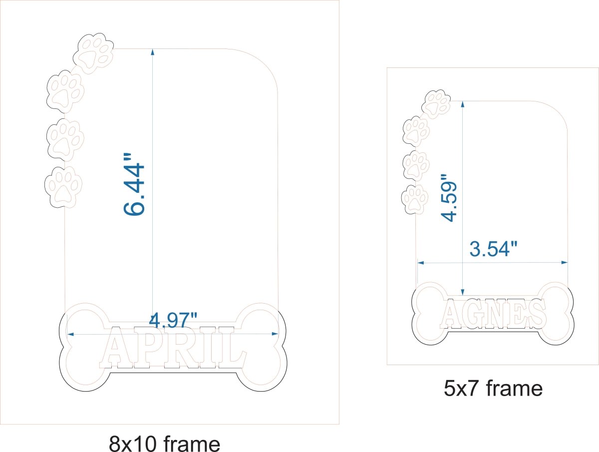 Dog Lover Bundle - Legacy Images - 11x14 Picture Frame 5x7 picture frame 8x10 picture frame laser engraved