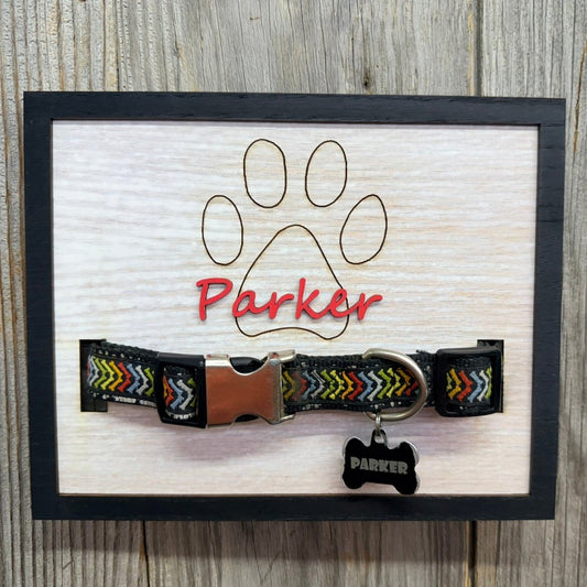 Dog Memorial Collar Frame - Legacy Images - Novelty Signs - 8x10 picture frame dog laser engraved