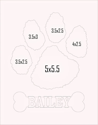 Dog Paw Print Picture Frame - Legacy Images - Picture Frames - 11x14 Picture Frame 8x10 picture frame dog laser engraved