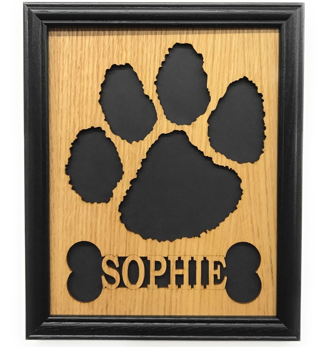 Dog Paw Print Picture Frame - Legacy Images - Picture Frames - 11x14 Picture Frame 8x10 picture frame dog laser engraved