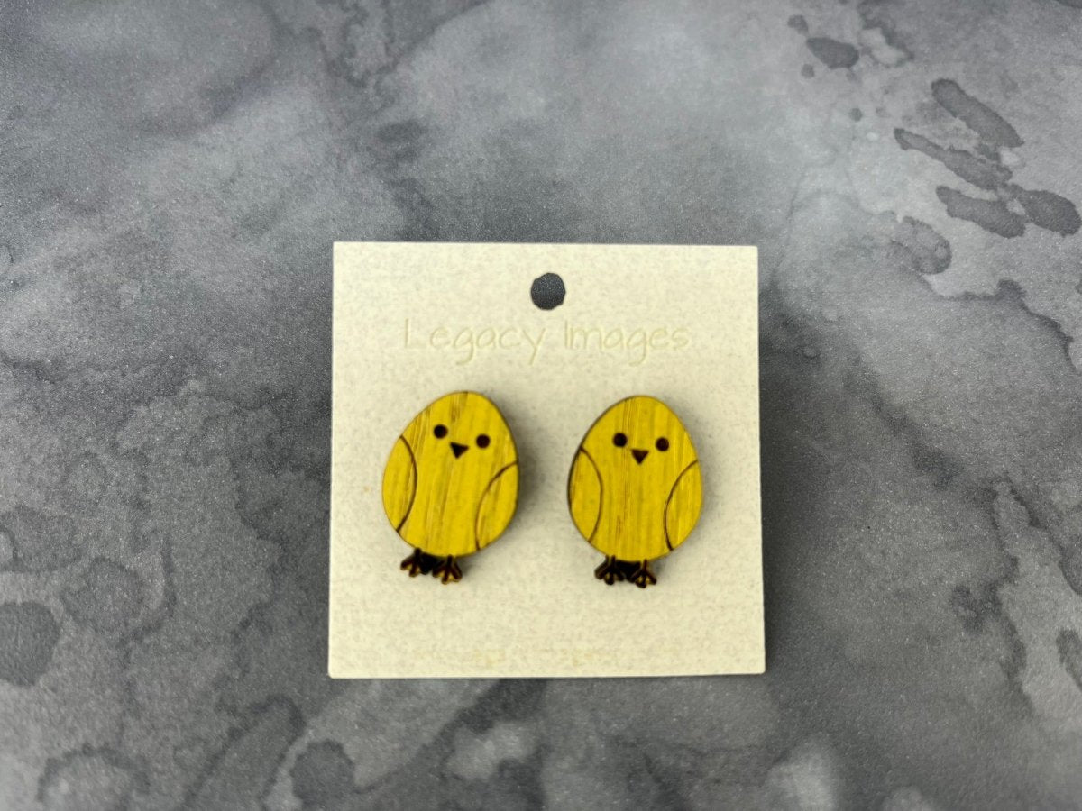 Easter Chick Earrings - Legacy Images - Earrings - Earrings easter holiday laser engraved