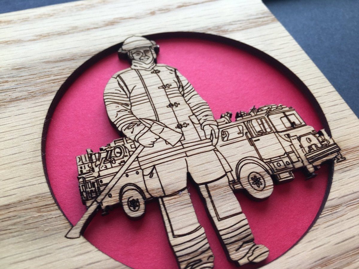 Firefighter EMT First Responder Picture Frame - Legacy Images - Picture Frames - 11x14 Picture Frame 5x7 picture frame 8x10 picture frame laser engraved