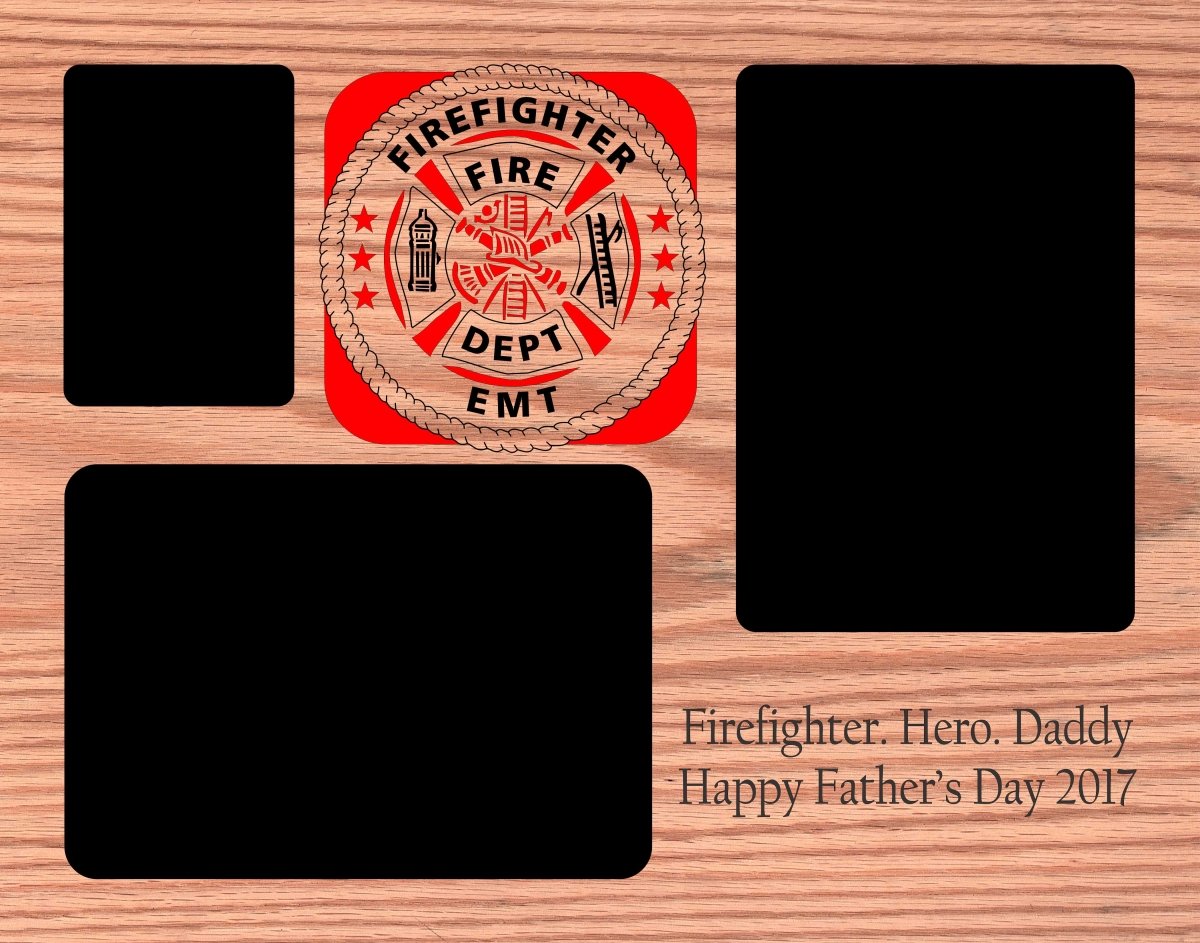 Firefighter EMT First Responder Picture Frame - Legacy Images - Picture Frames - 11x14 Picture Frame 5x7 picture frame 8x10 picture frame laser engraved