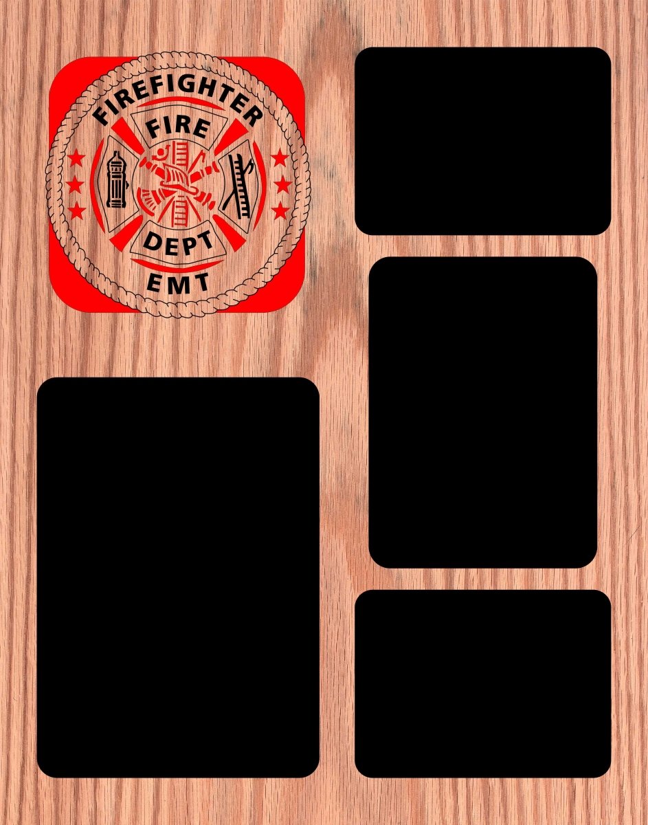 Firefighter EMT First Responder Picture Frame - Legacy Images - Picture Frames - 11x14 Picture Frame 5x7 picture frame 8x10 picture frame laser engraved