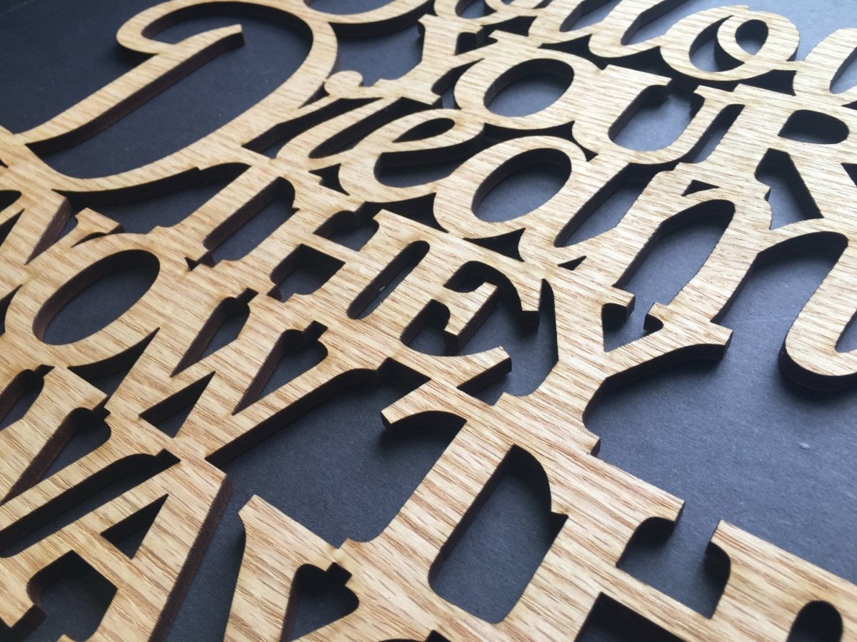 Follow Your Dreams Sign Wall Decor - Legacy Images - Novelty Signs - cord follow your dreams sign laser engraved